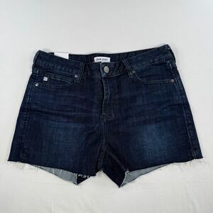 NEW Dear John American Classic Dark Wash Frayed Hem Denim Shorts Size 27
